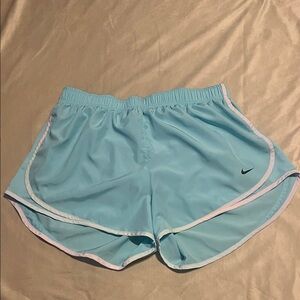 Nike Women's Sky Blue Athletic Shorts